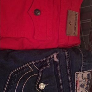 True religion pants and shorts